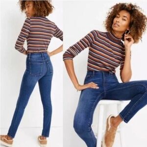 Madewell High Riser Skinny Dark Wash Jeans Women's Size 27